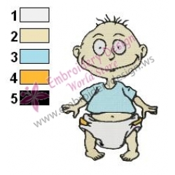 Rugrats Tommy Pickles Embroidery Design